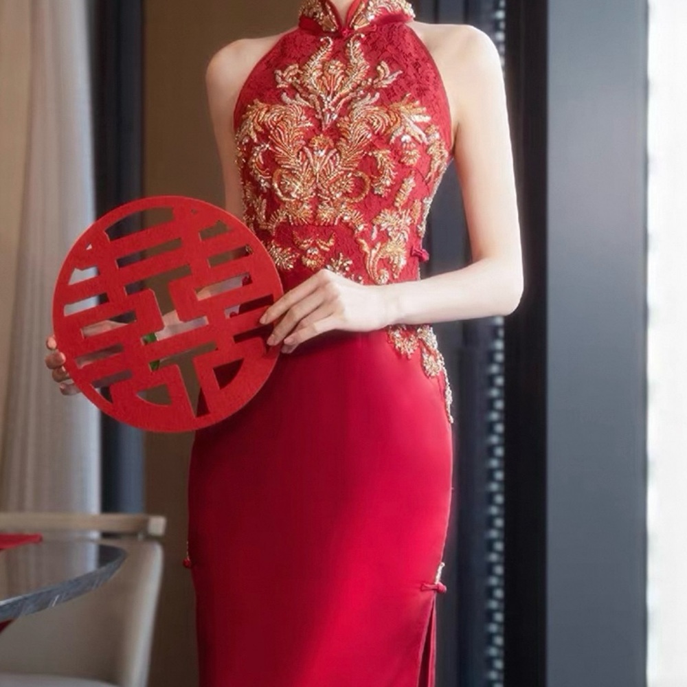 Brand New Chinese Wedding Dress Qipao XS